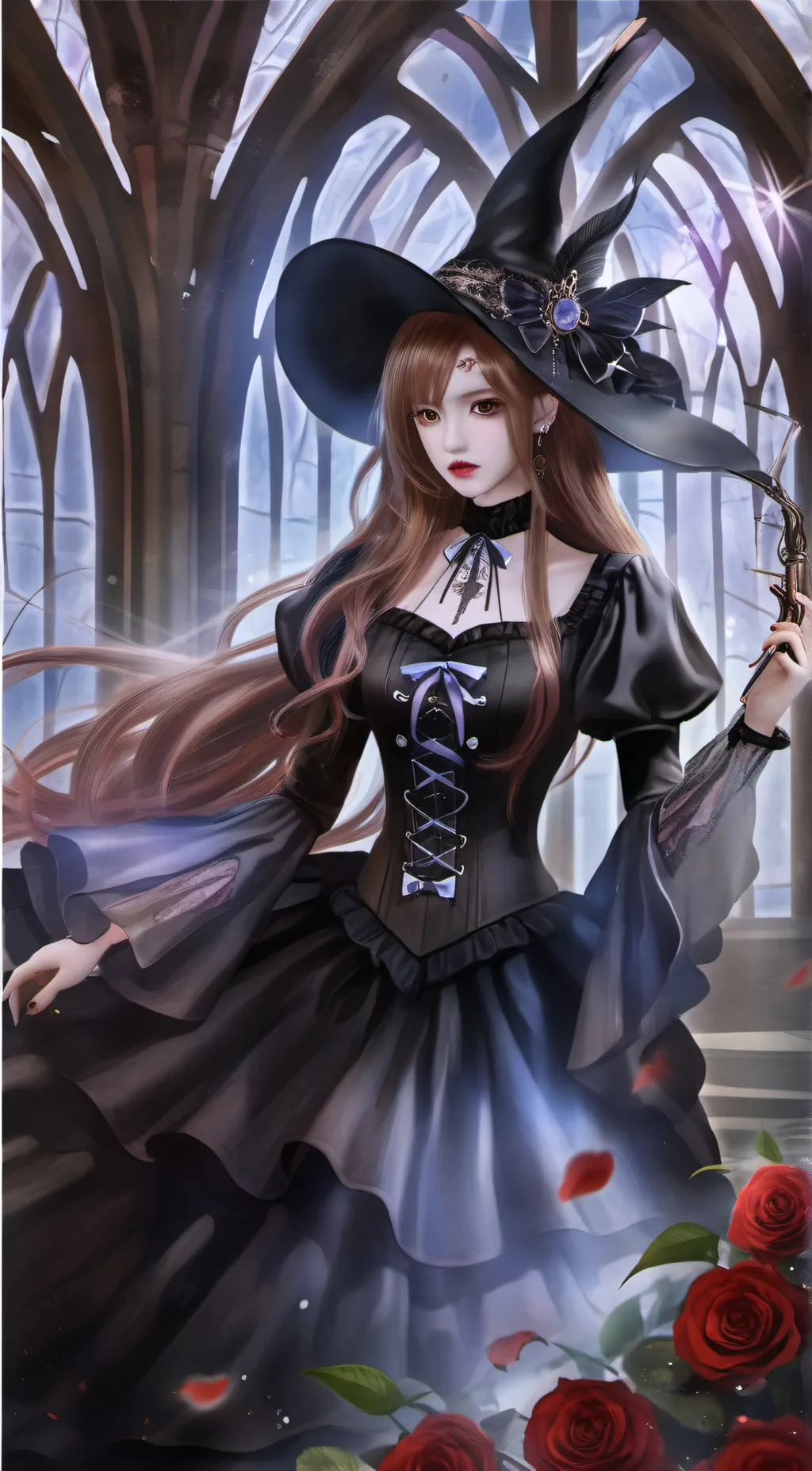 ai character: Rose background