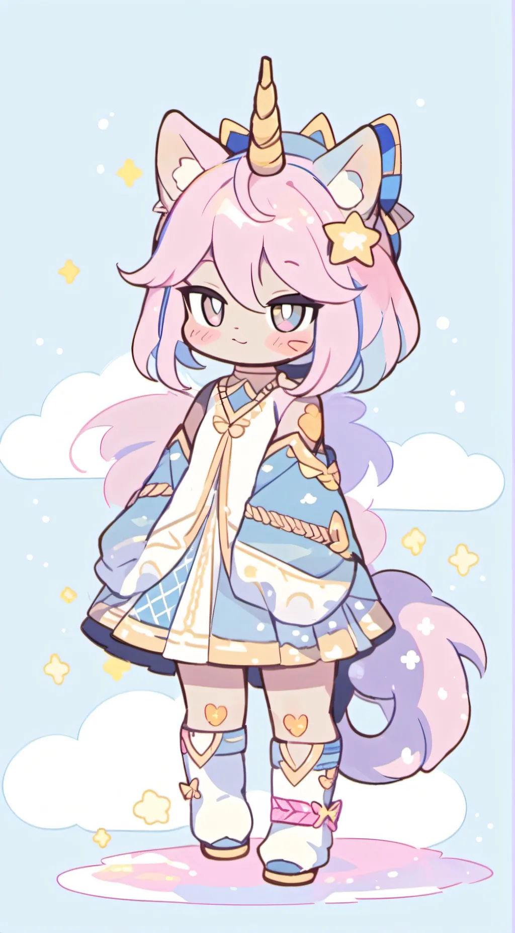 ai character: Baby unikitty background