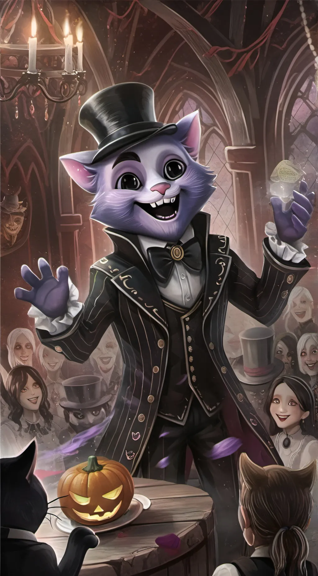 ai character: catnap and pomni 3 background