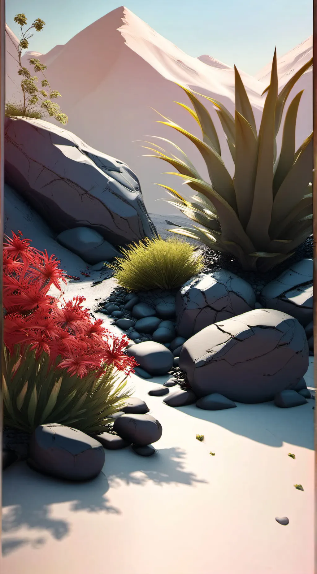 ai character: GRASS background