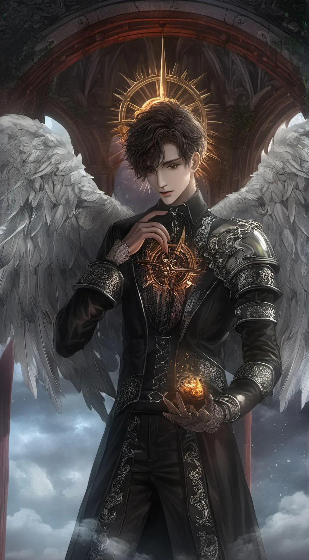 ai character: Angel prince background