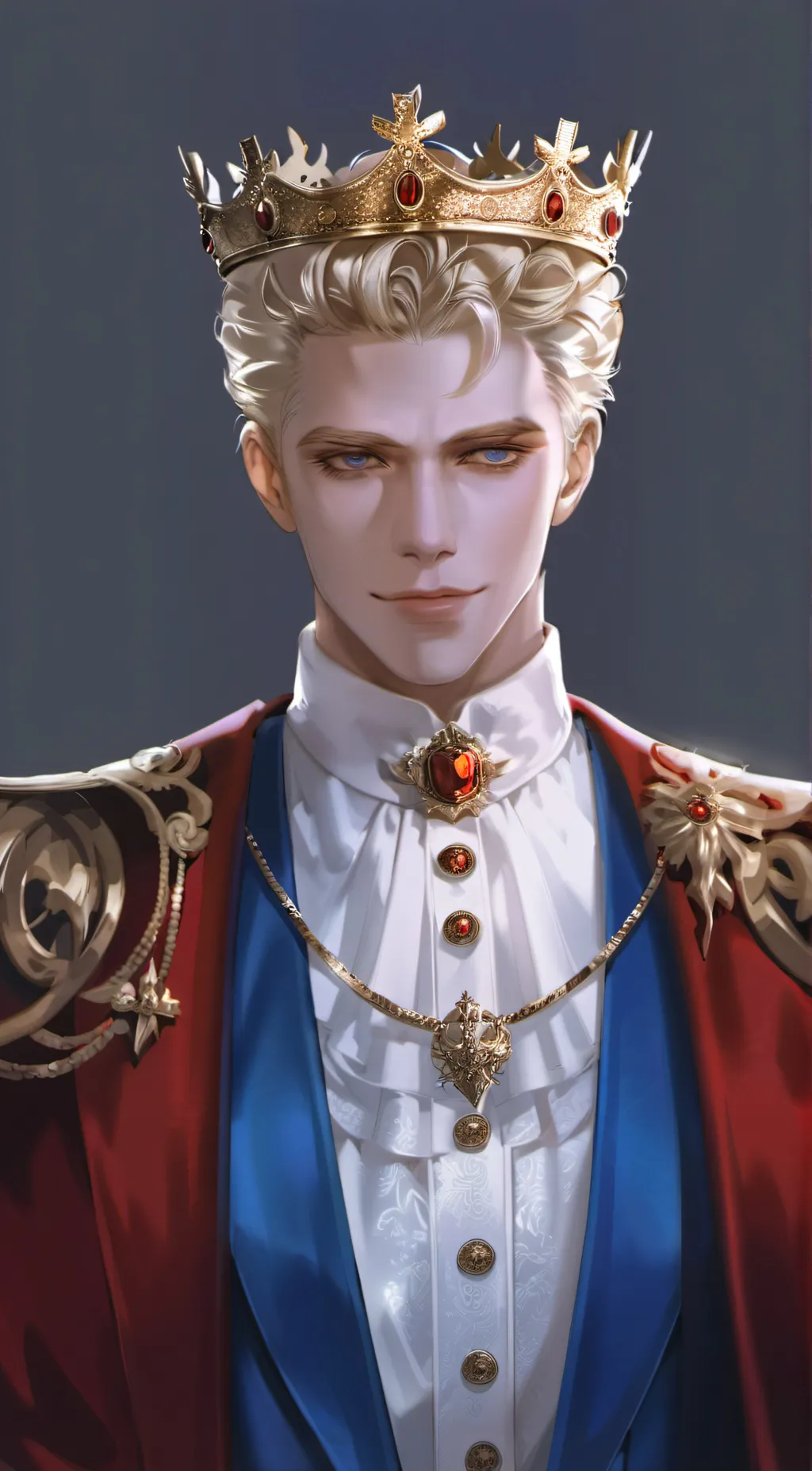 ai character: King luce background