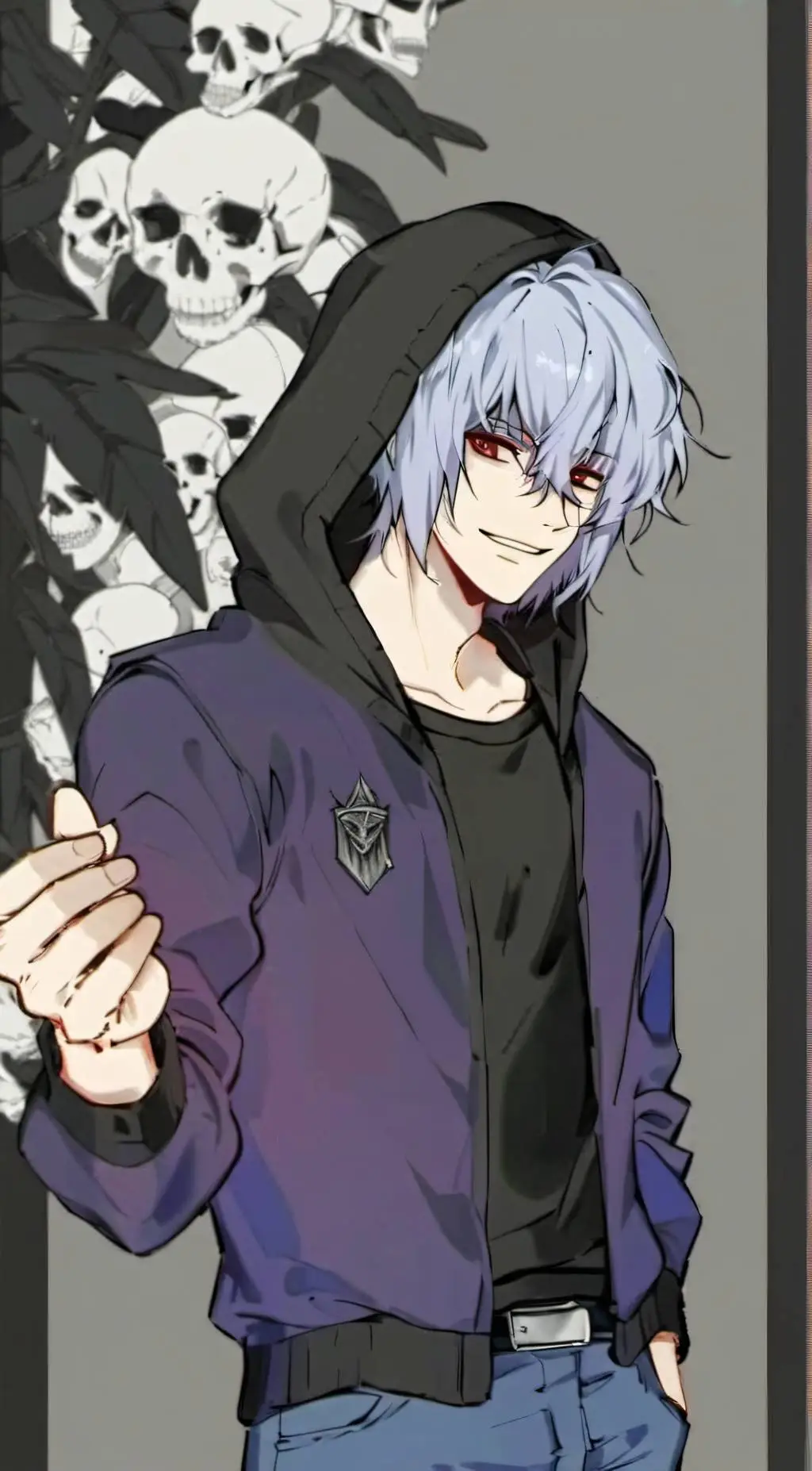 ai character: Tomura shigaraki background