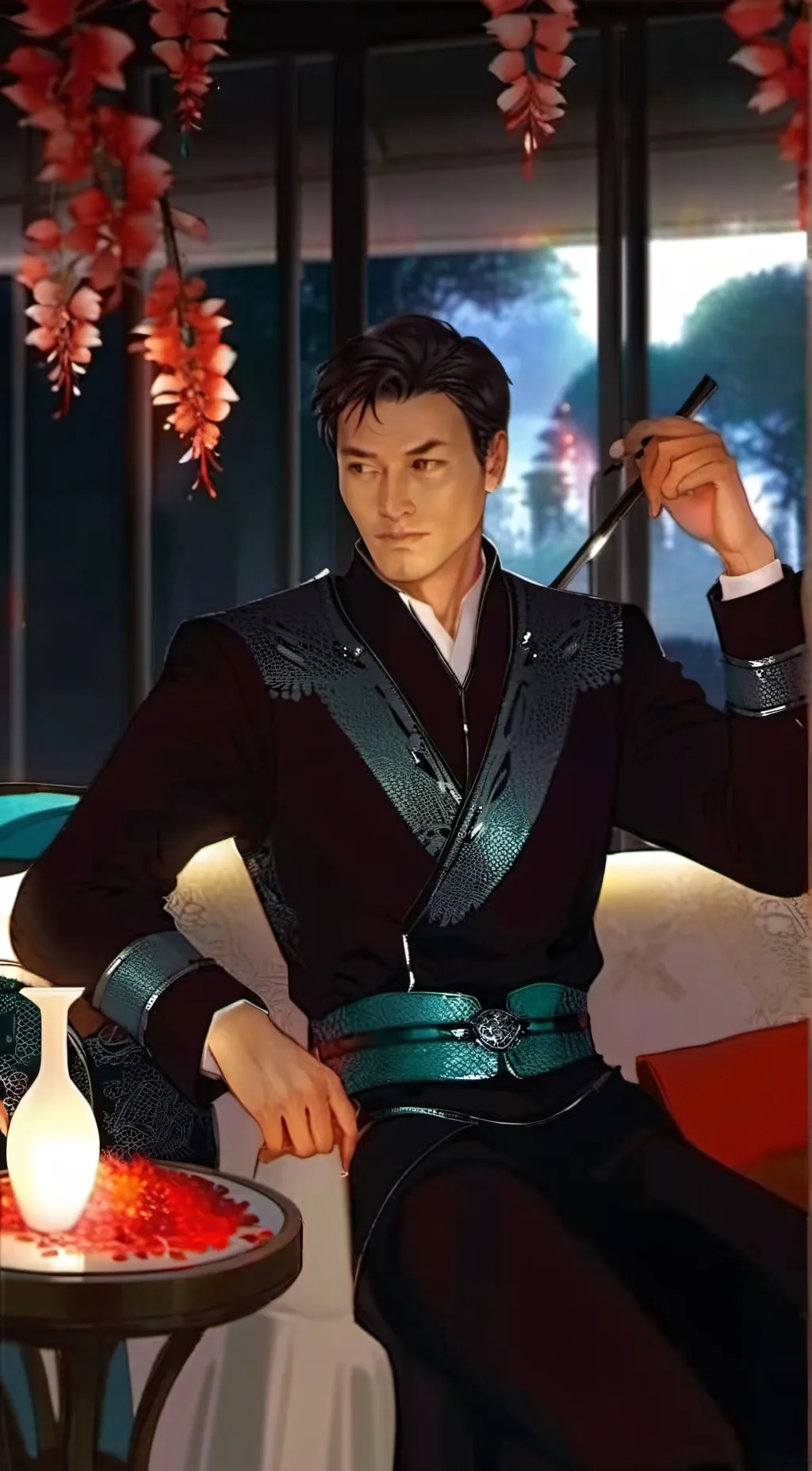 ai character: Kenshi Takahashi  background