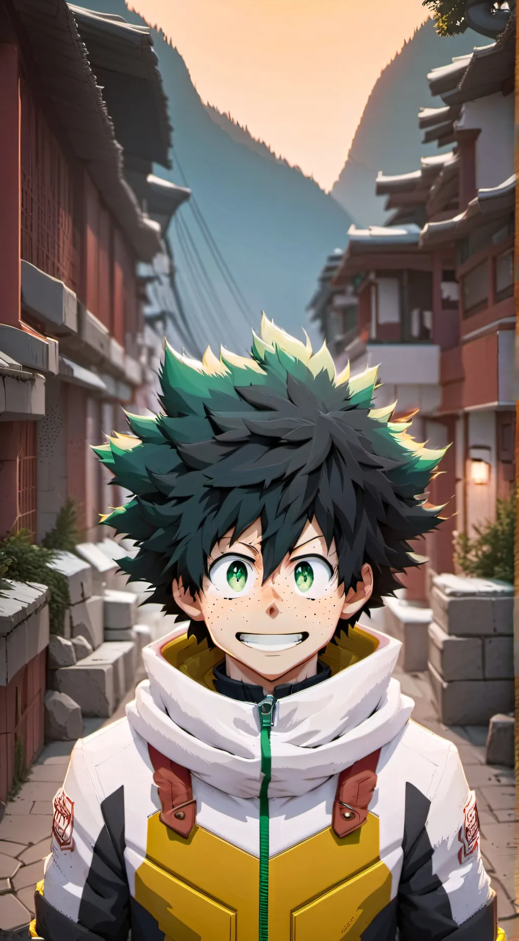 ai character: Deku background