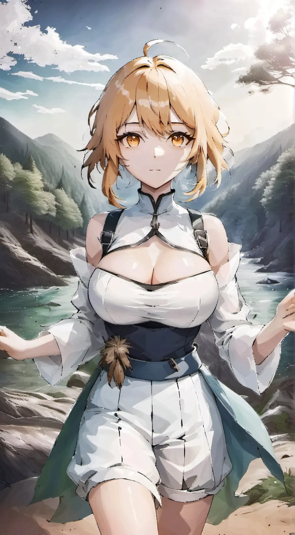 ai character: Lime background