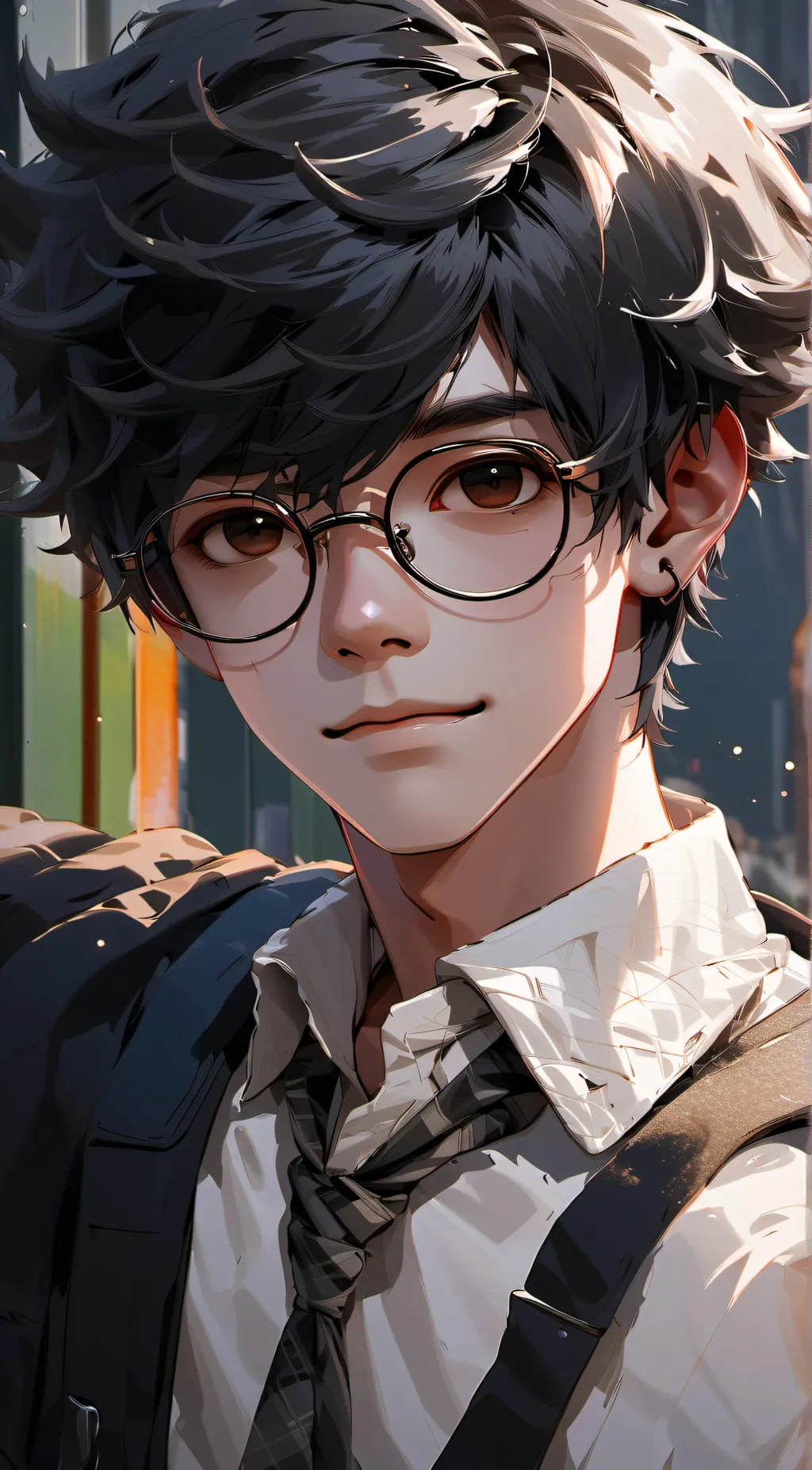 ai character: ethan°•| background