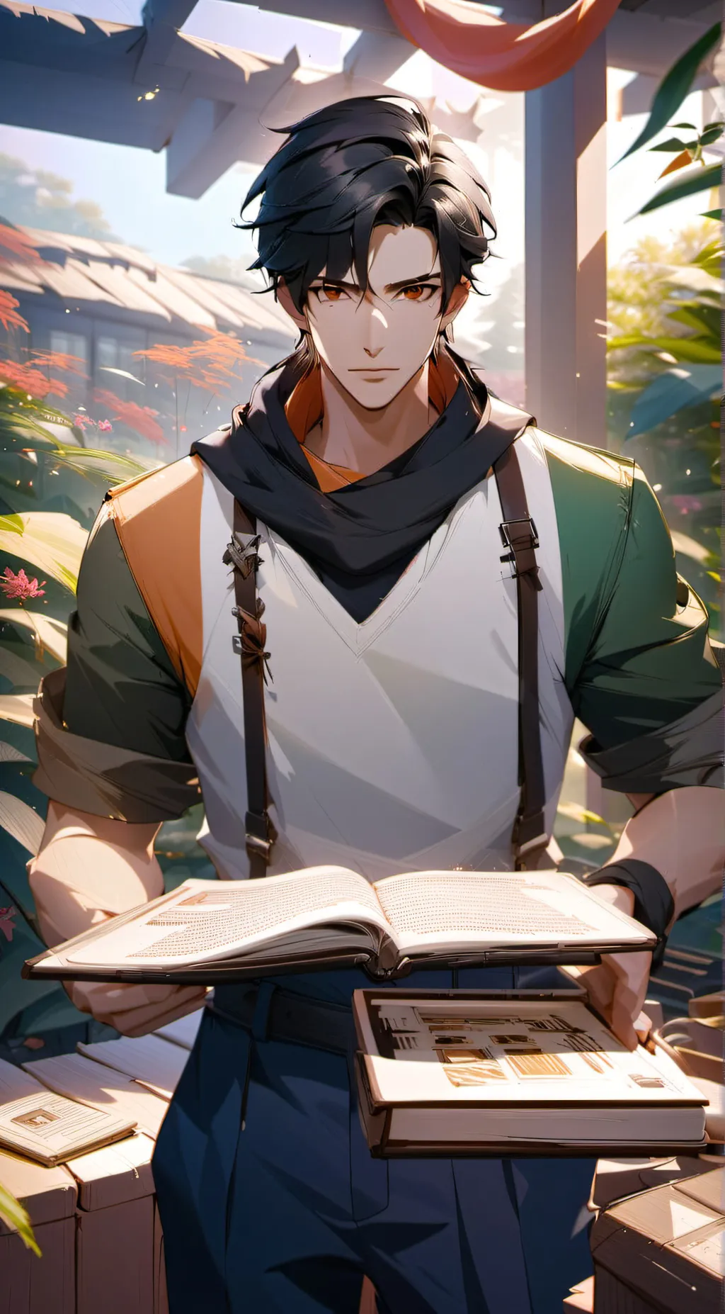 ai character: Sanyo  background