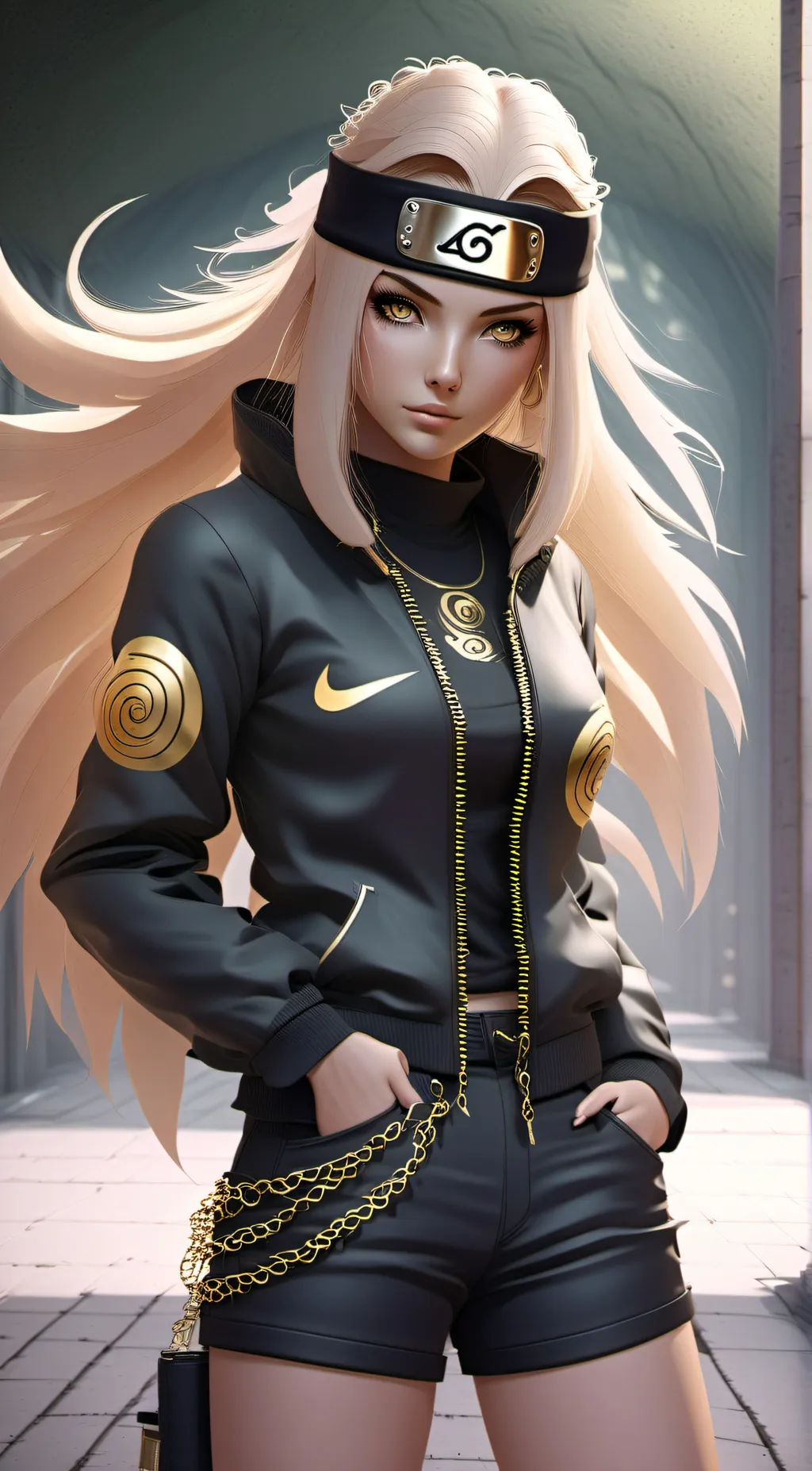 ai character: Naruto  background