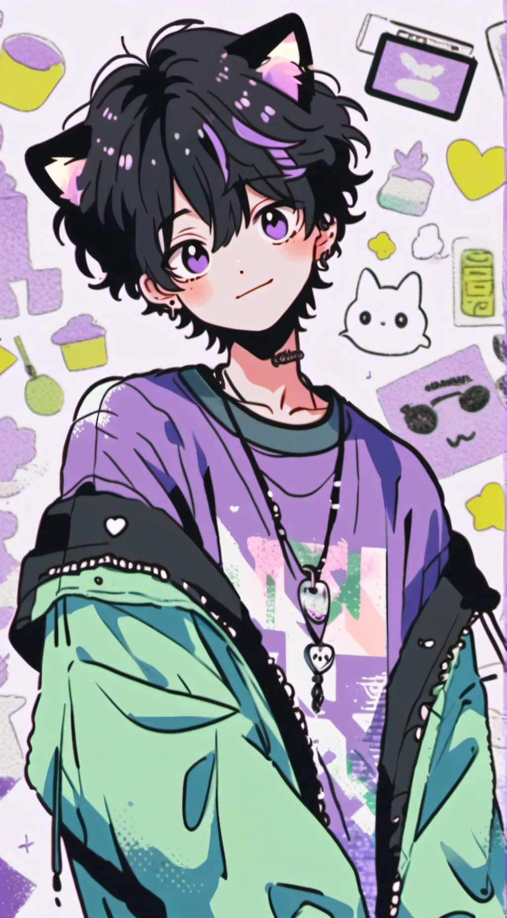 ai character: •Yi-Nosduno• background