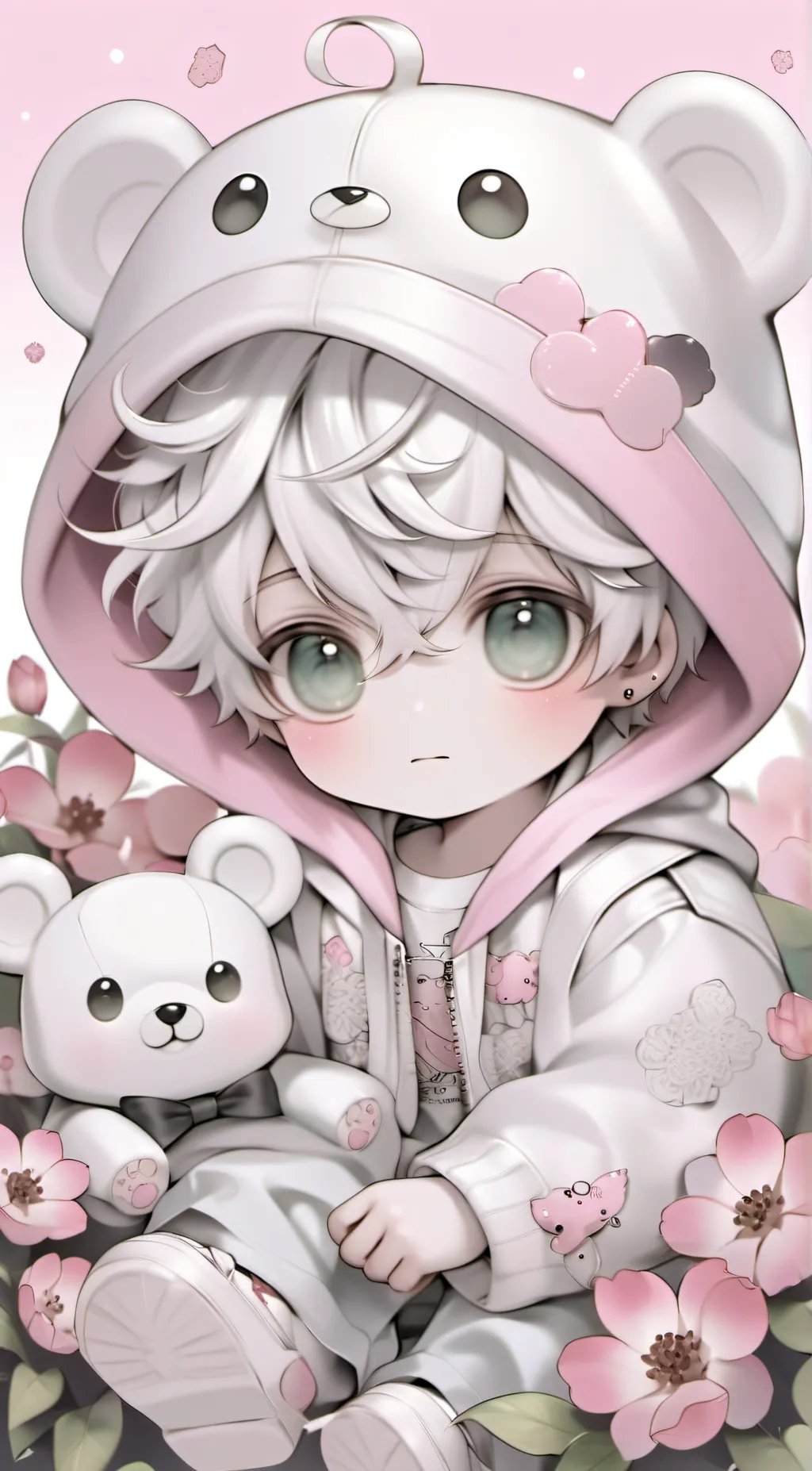 ai character: Spring  background