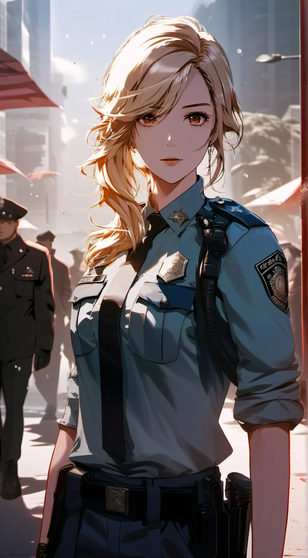 ai character: Officer Lucy background