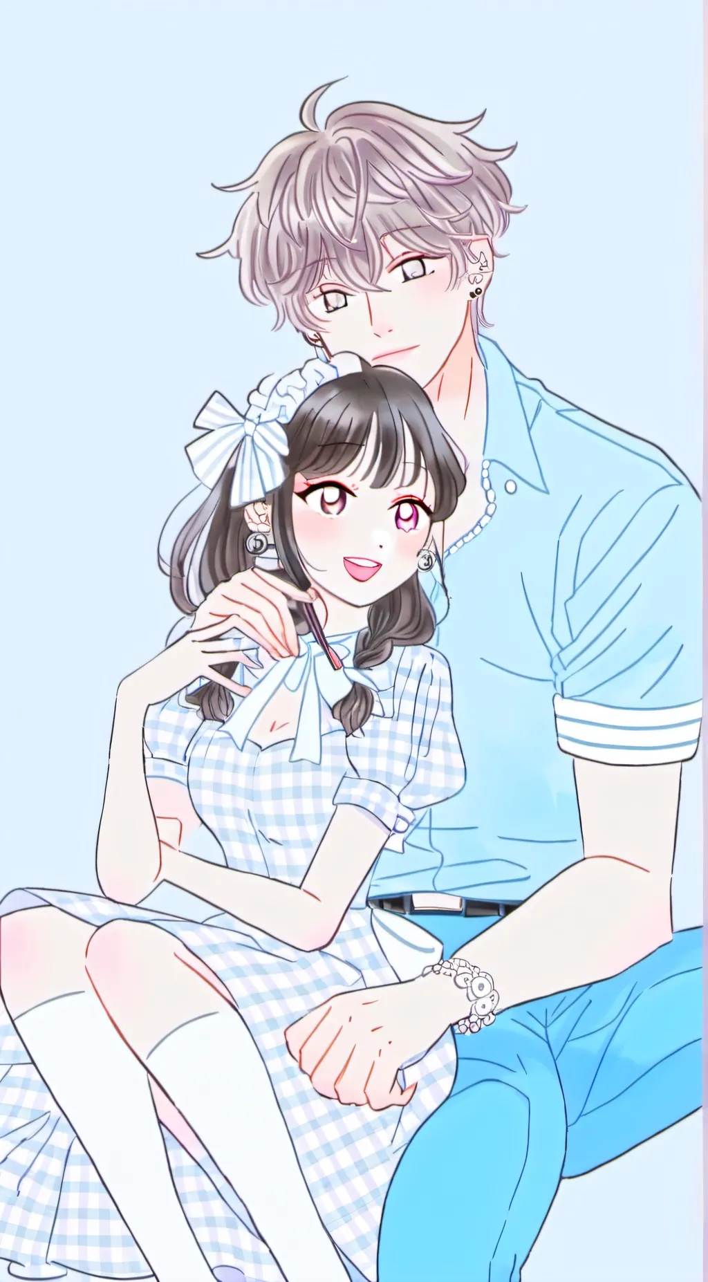 ai character: Annia AND Alrx background