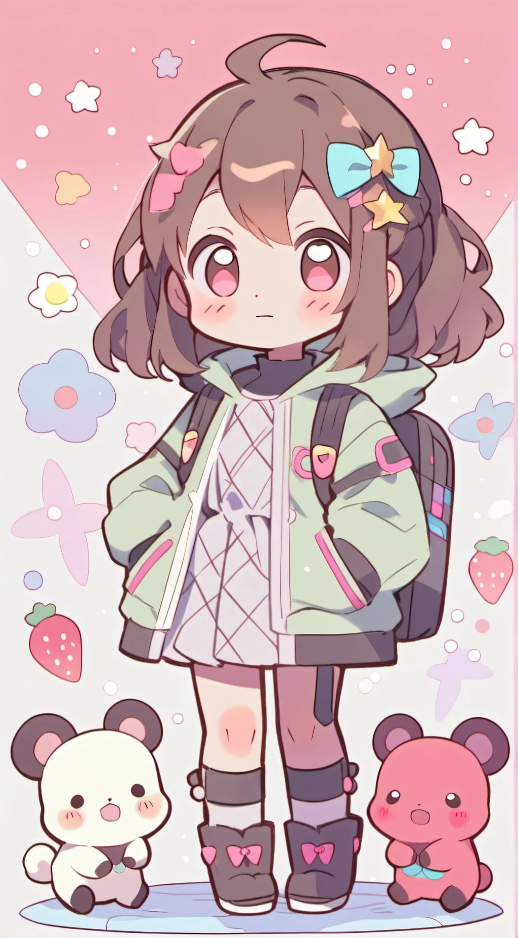 ai character: Cutie  background