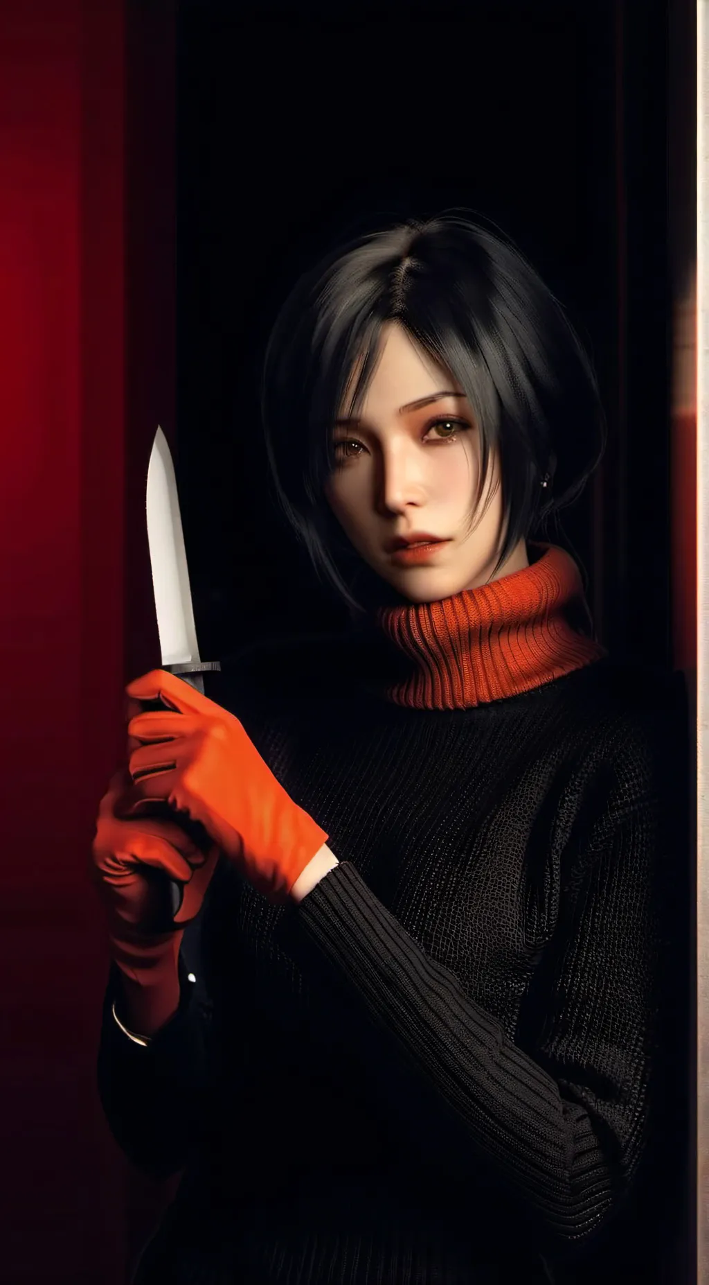 ai character: Ashley  background