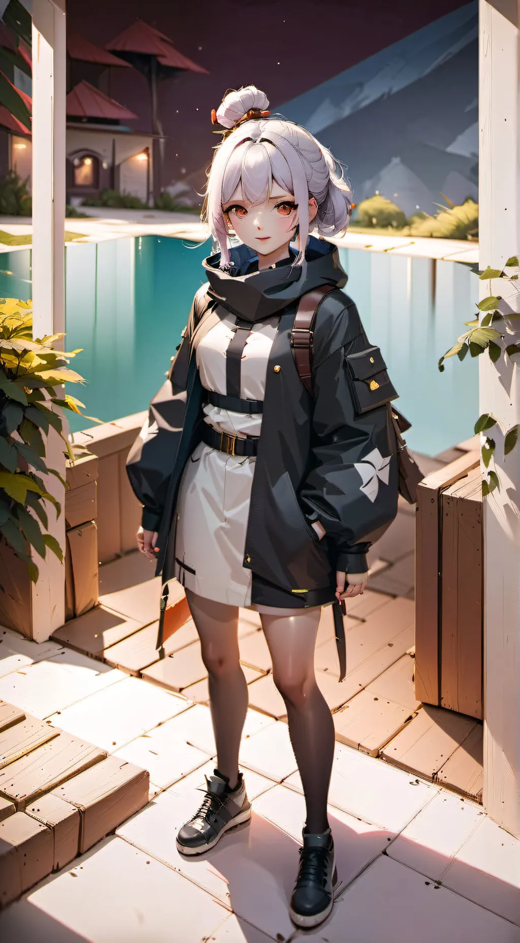 ai character: Angel  background