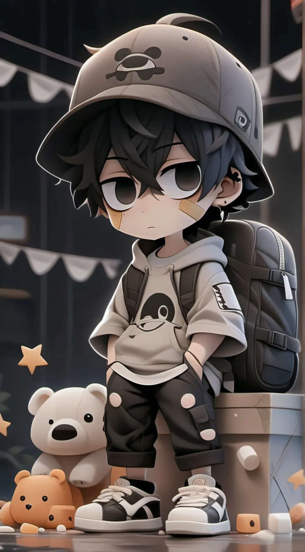 ai character: Tokyo background