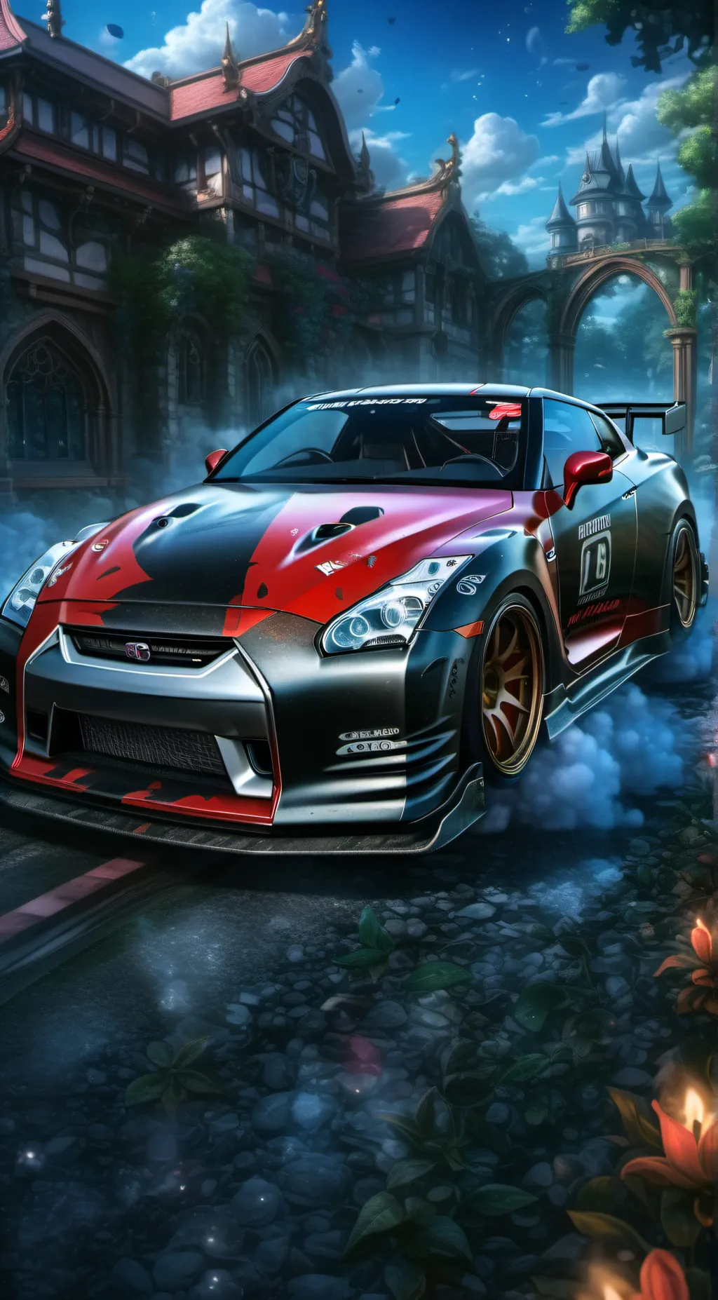 ai character: GTR R35 background