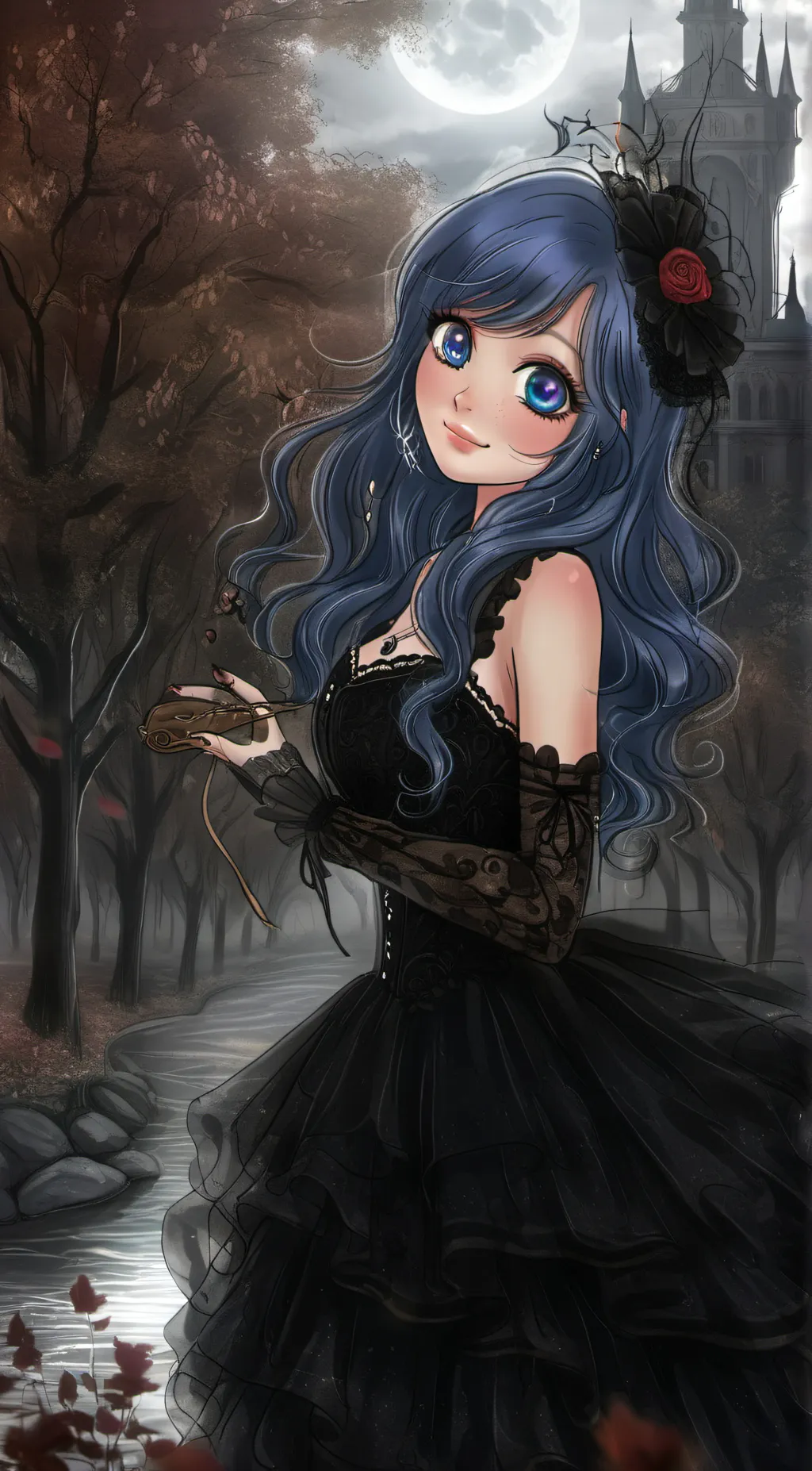 ai character: Marinette   Lila  background