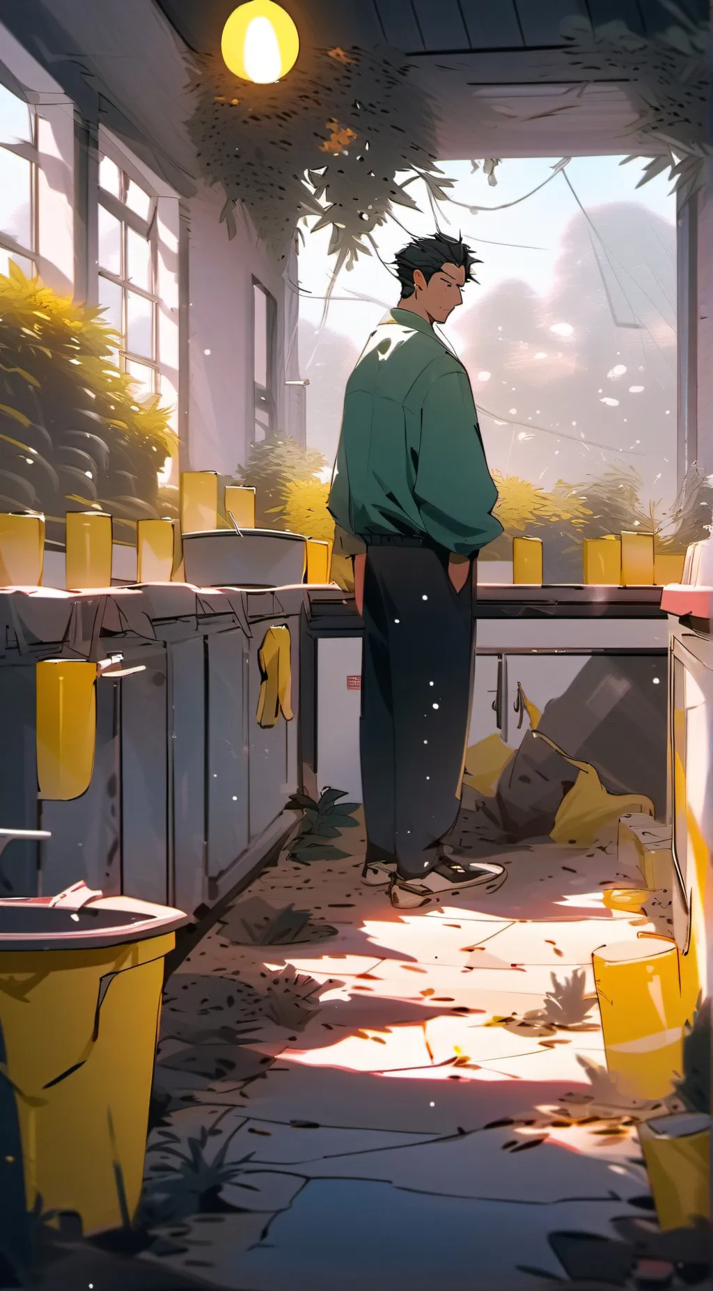 ai character: Pees a lot background