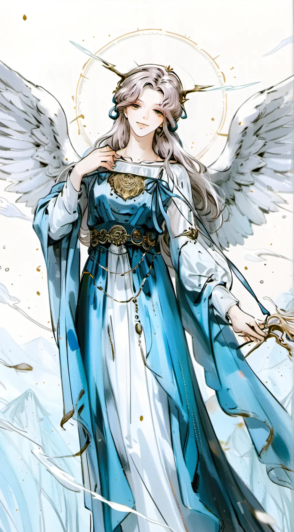 ai character: Angel. background