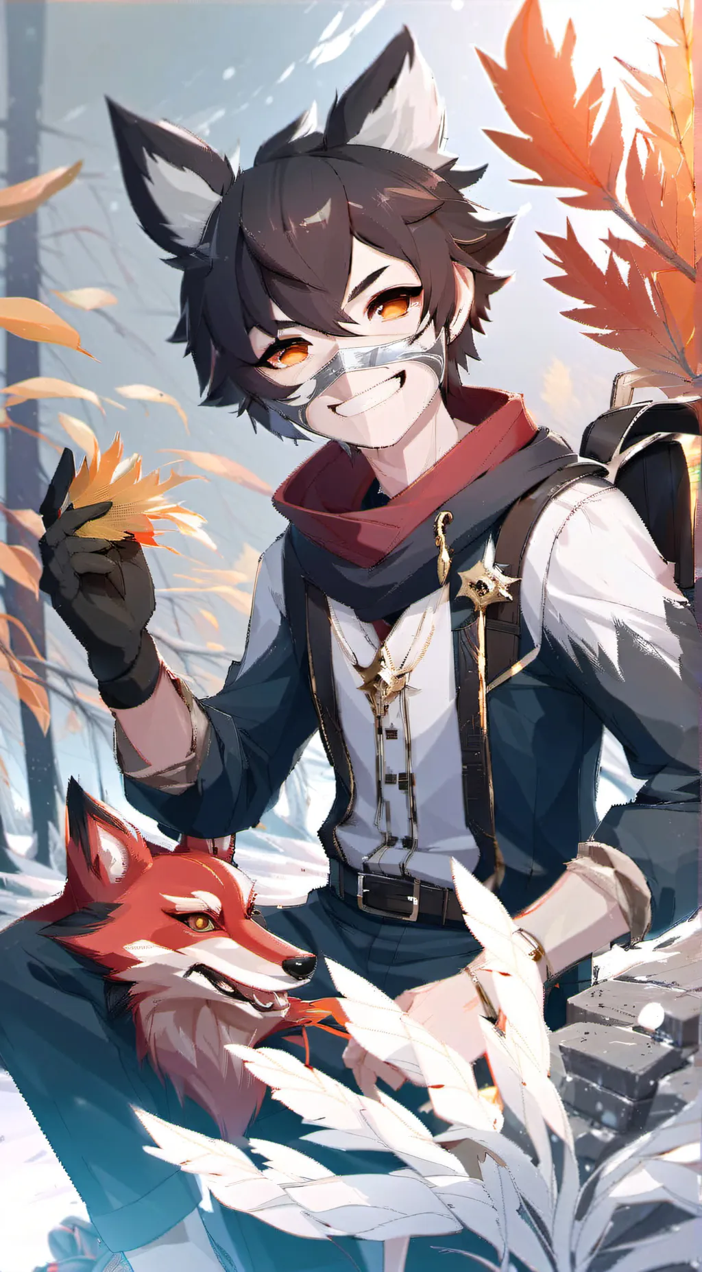 ai character: Michael Afton  background