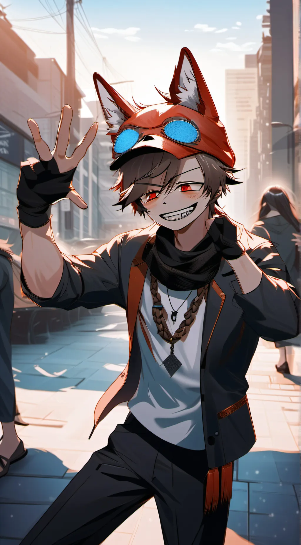 ai character: Michael Afton  background