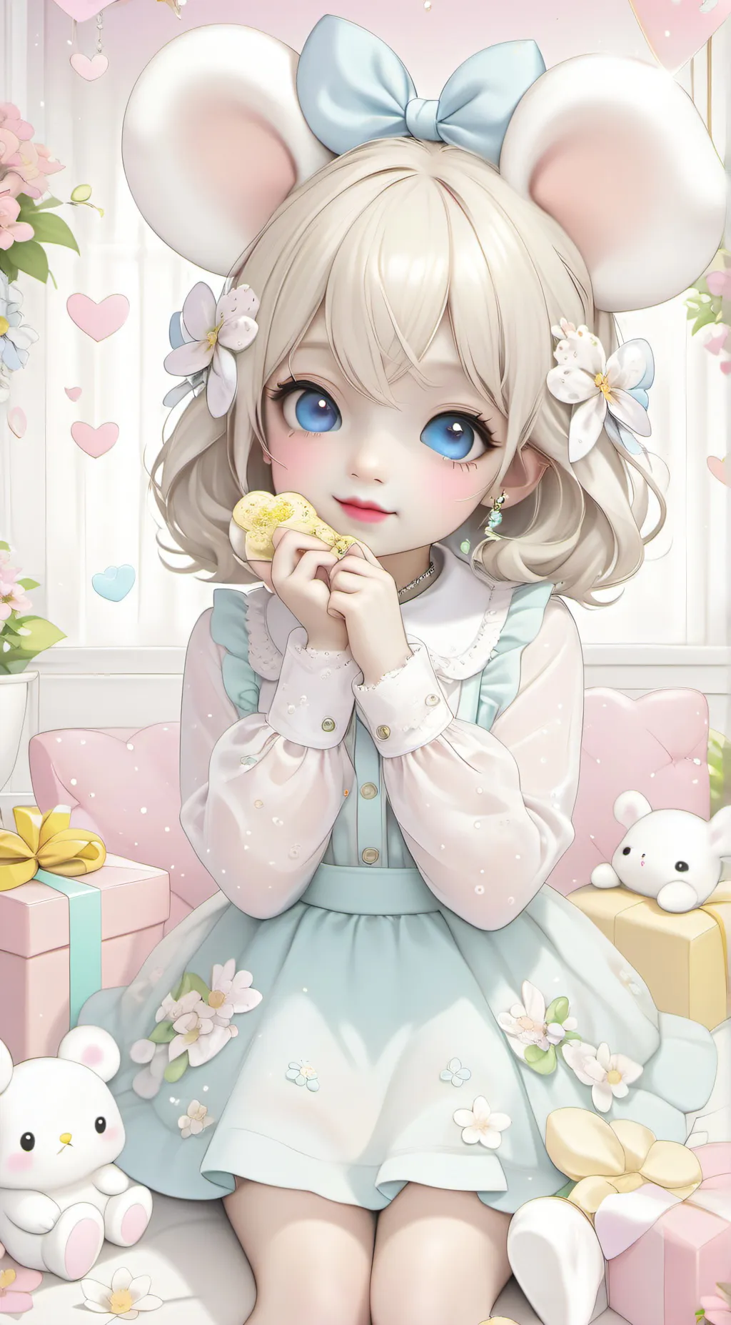 ai character: 🌻summer🌻🩷 background