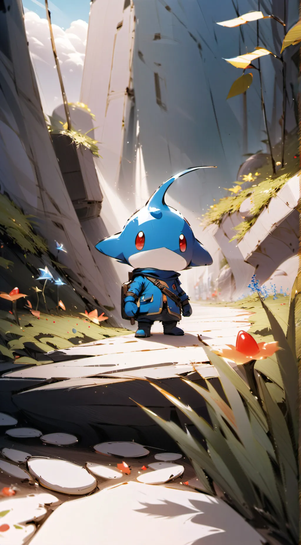 Talkie AI - Chat with blue pikmin