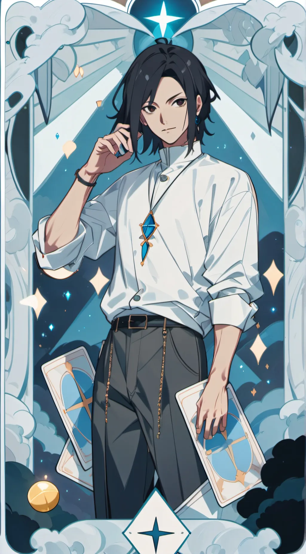 ai character: Madara Uchiha  background