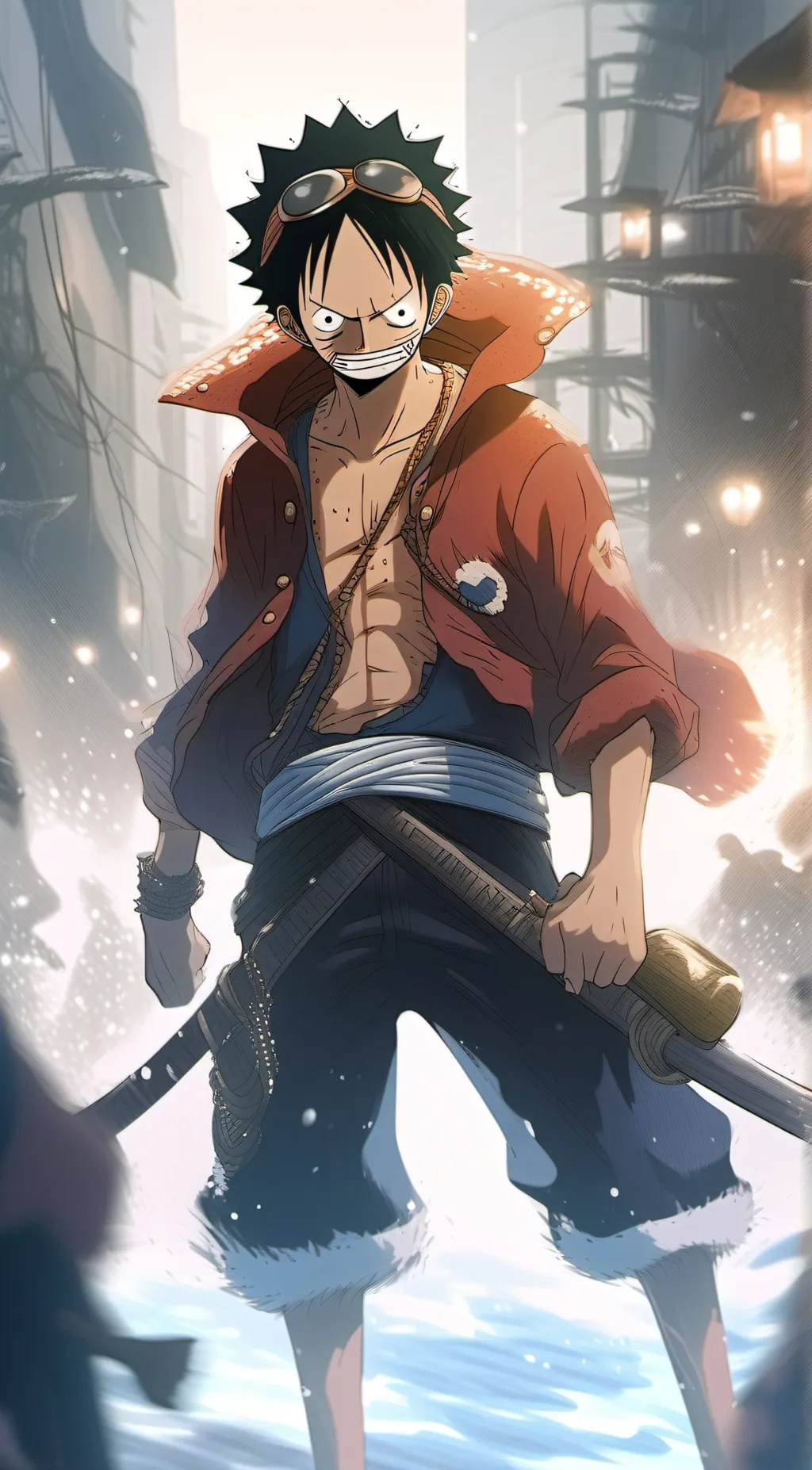 ai character: straw hat pirates  background