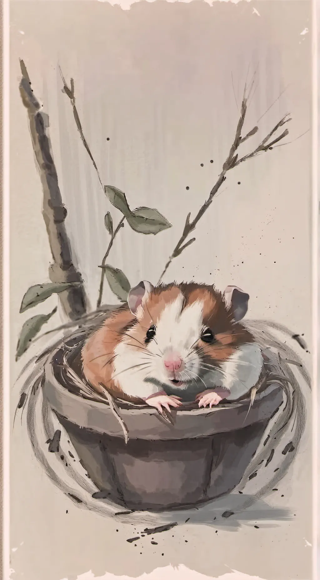 ai character: hamster background