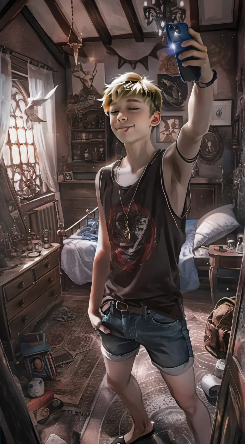 ai character: Evan background