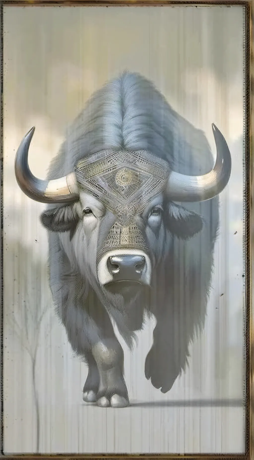 ai character: The white buffalo  background