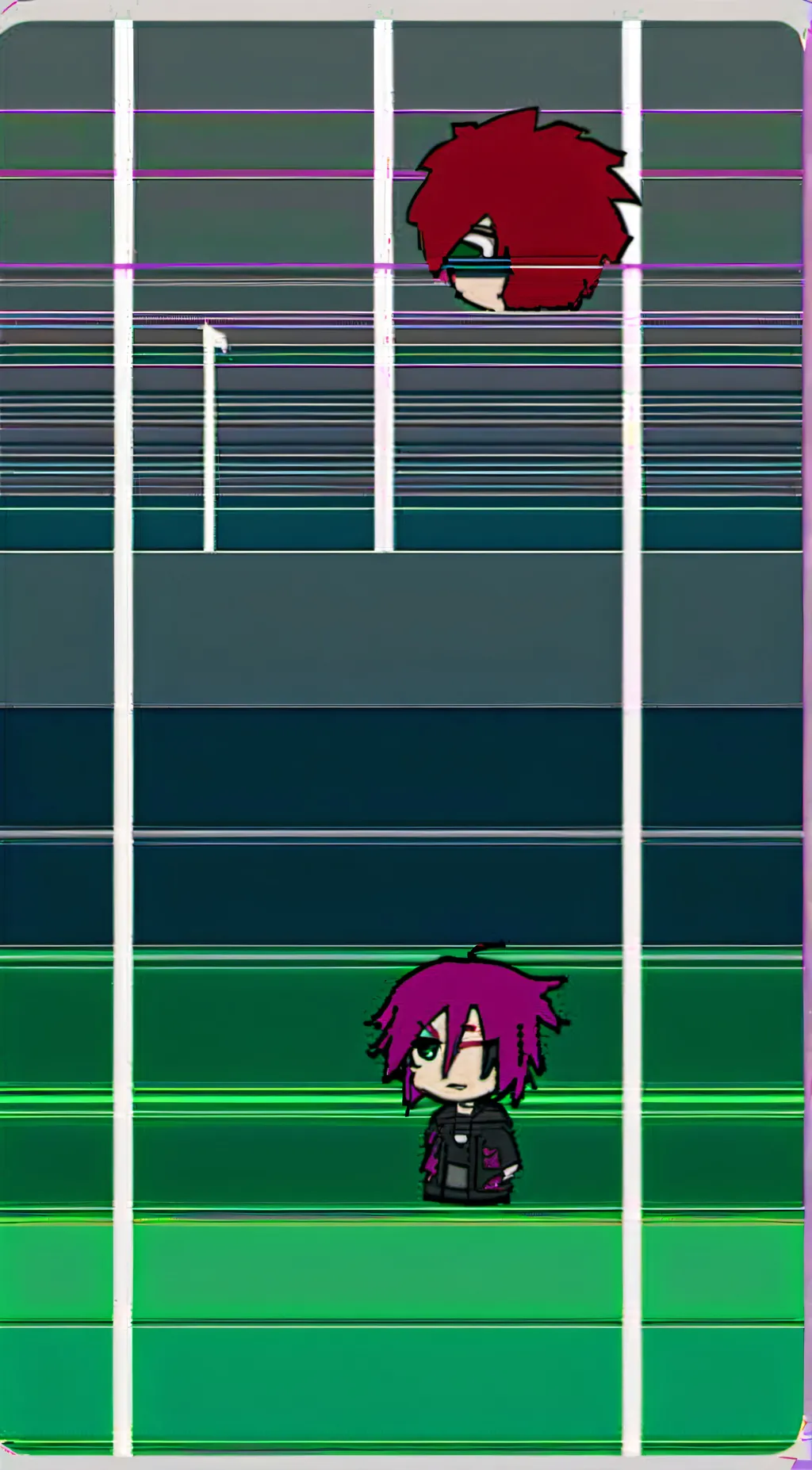 ai character: BEKKY:the glitch.. background