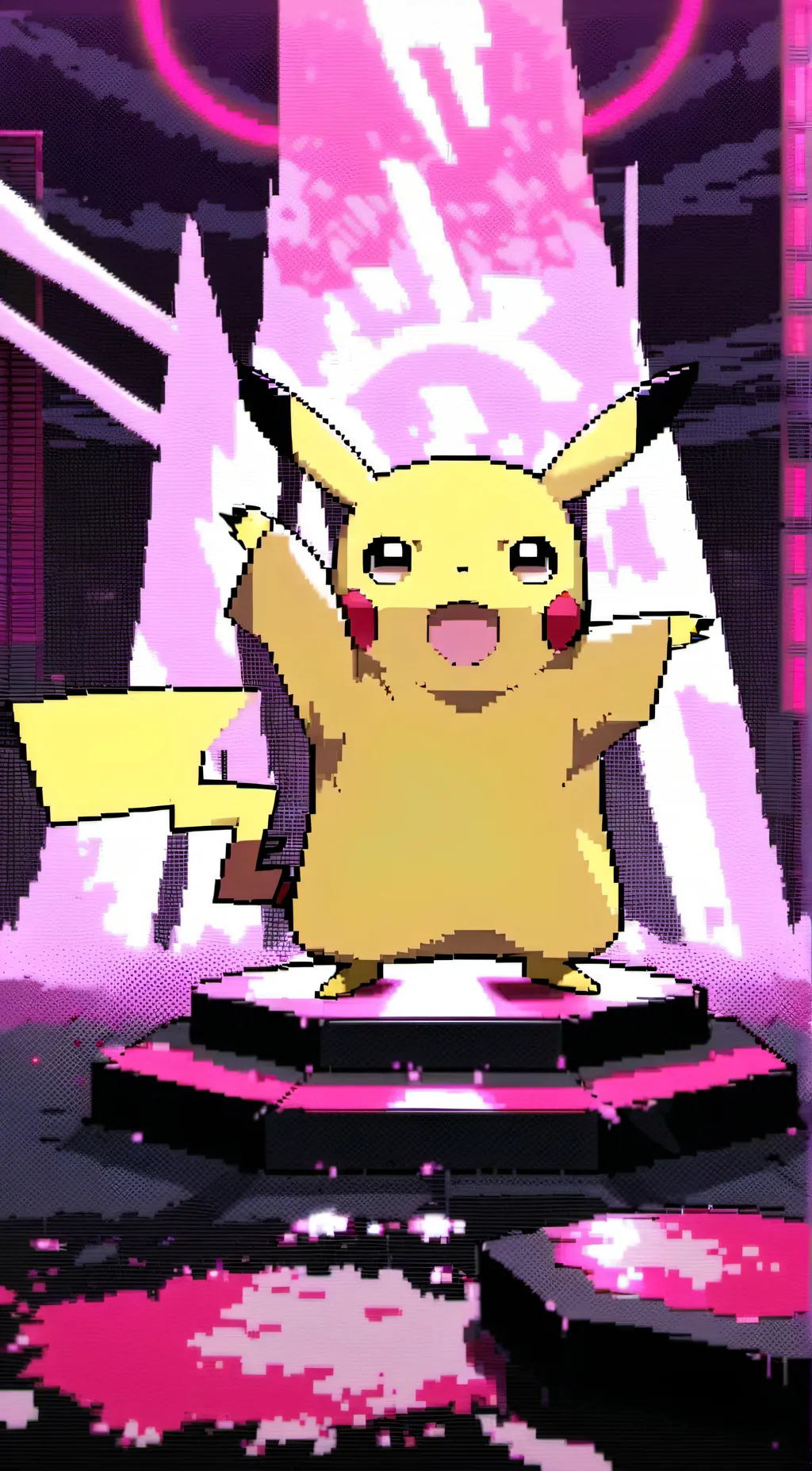 ai character: Pikachu background