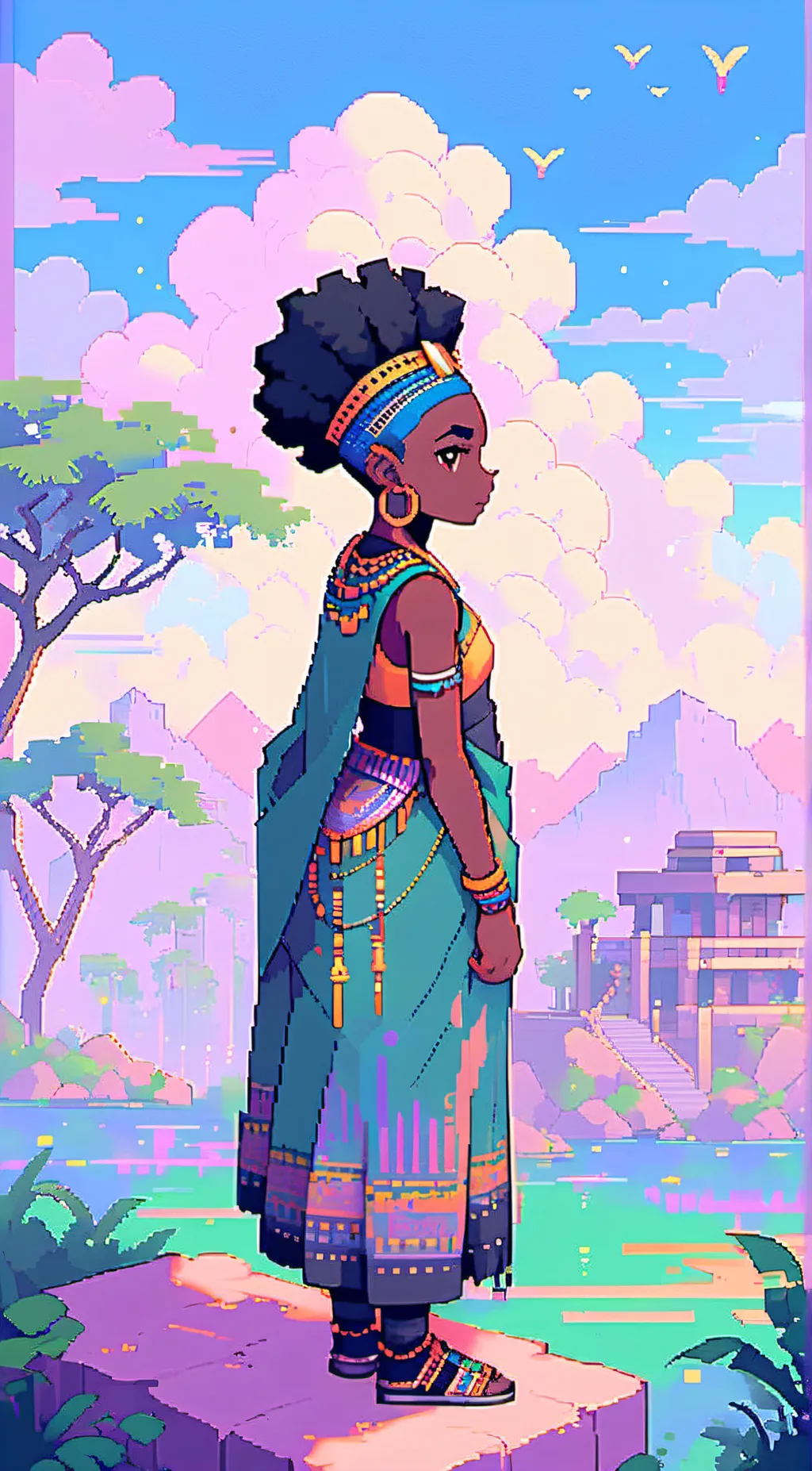 ai character: African  background