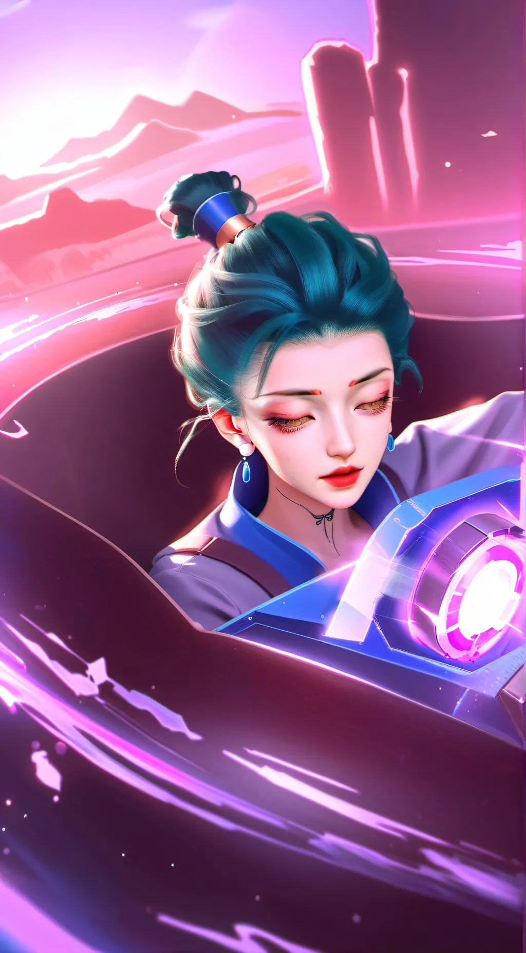 ai character: Luna background