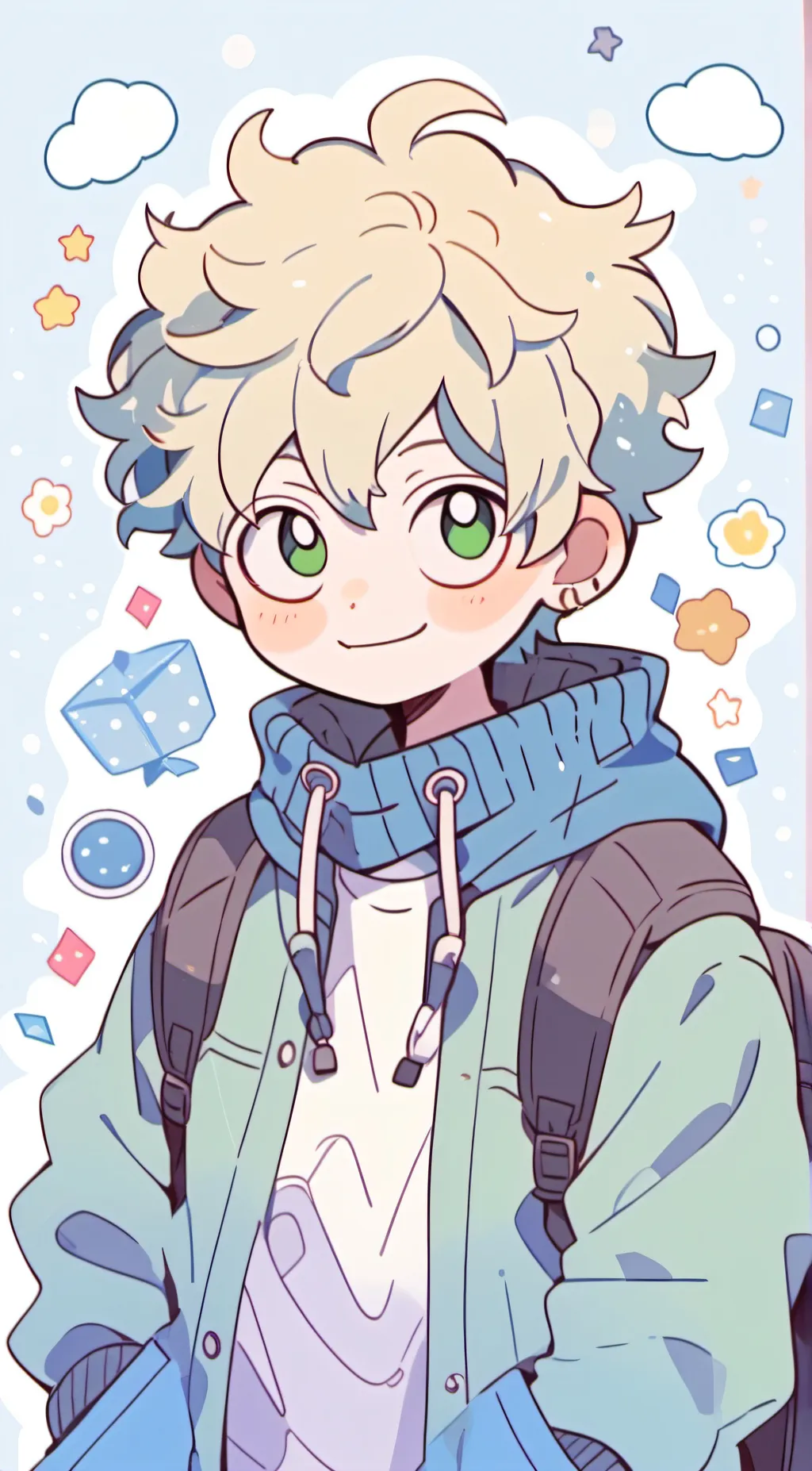 ai character: Oliver from school background