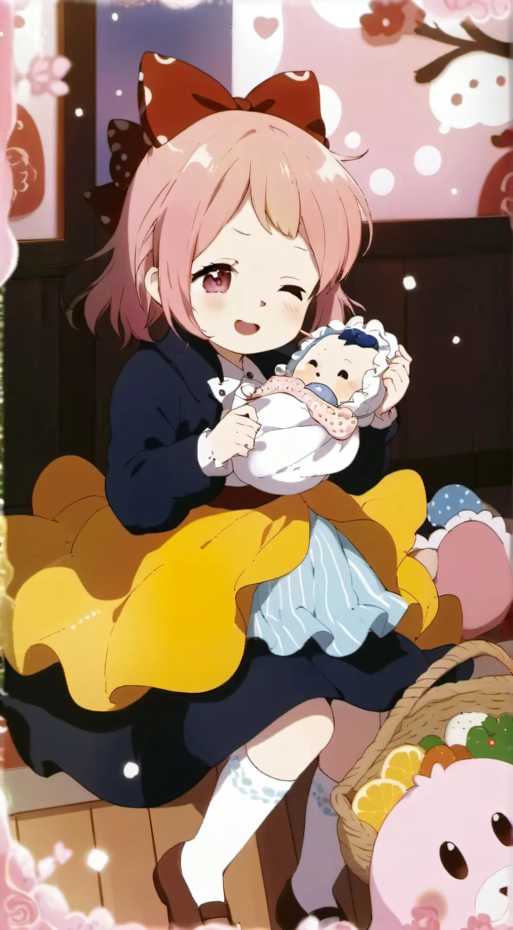 ai character: baby background