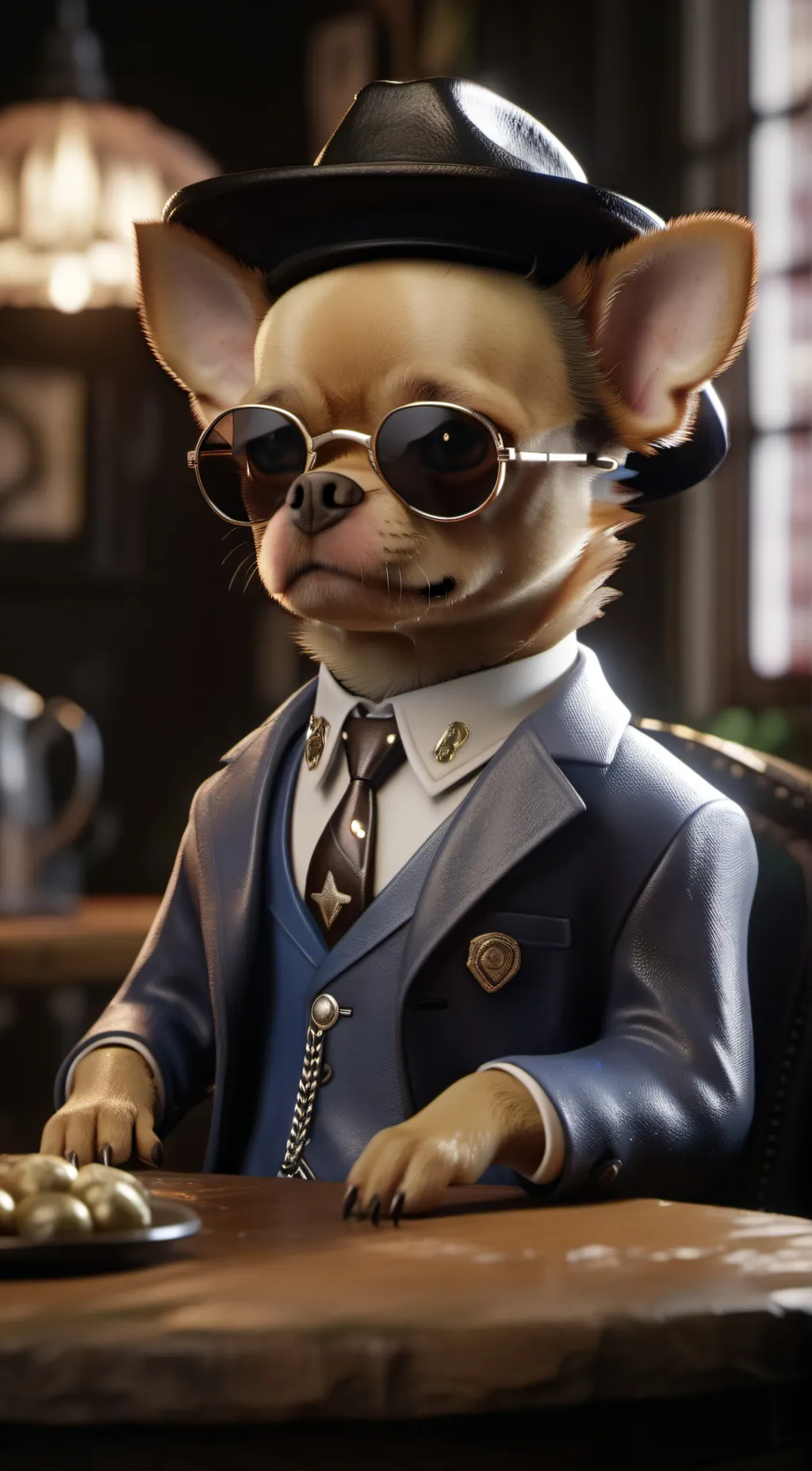 ai character: Chico Rodriguez  background