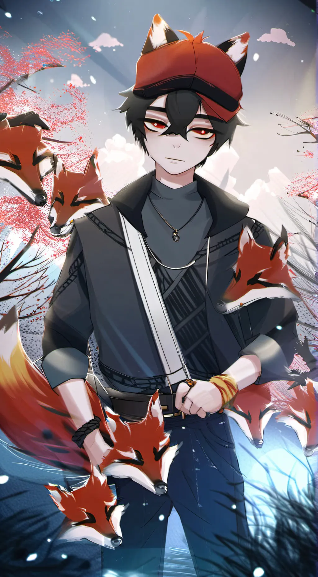 ai character: Michael Afton  background