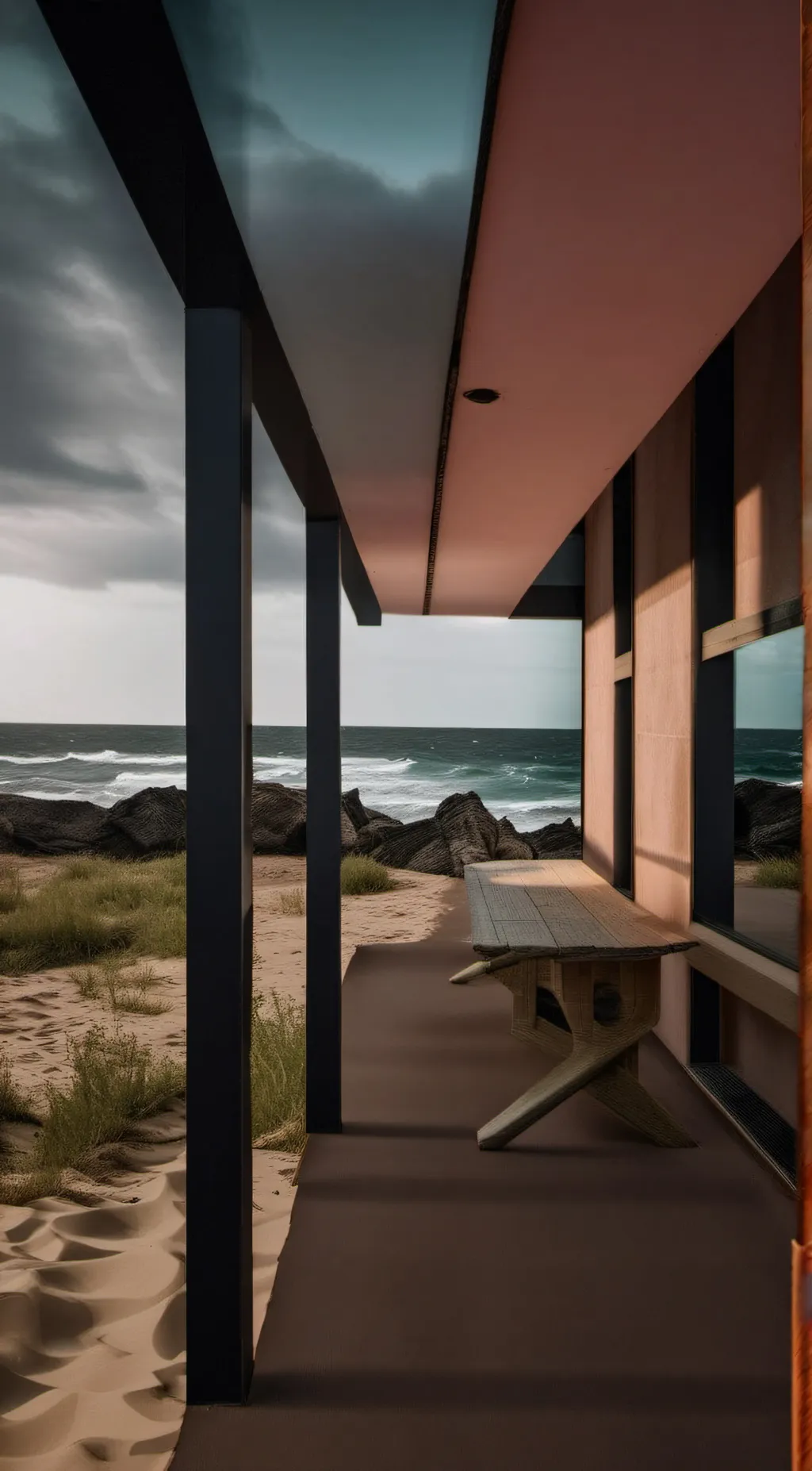 ai character: Genshin beach AU background