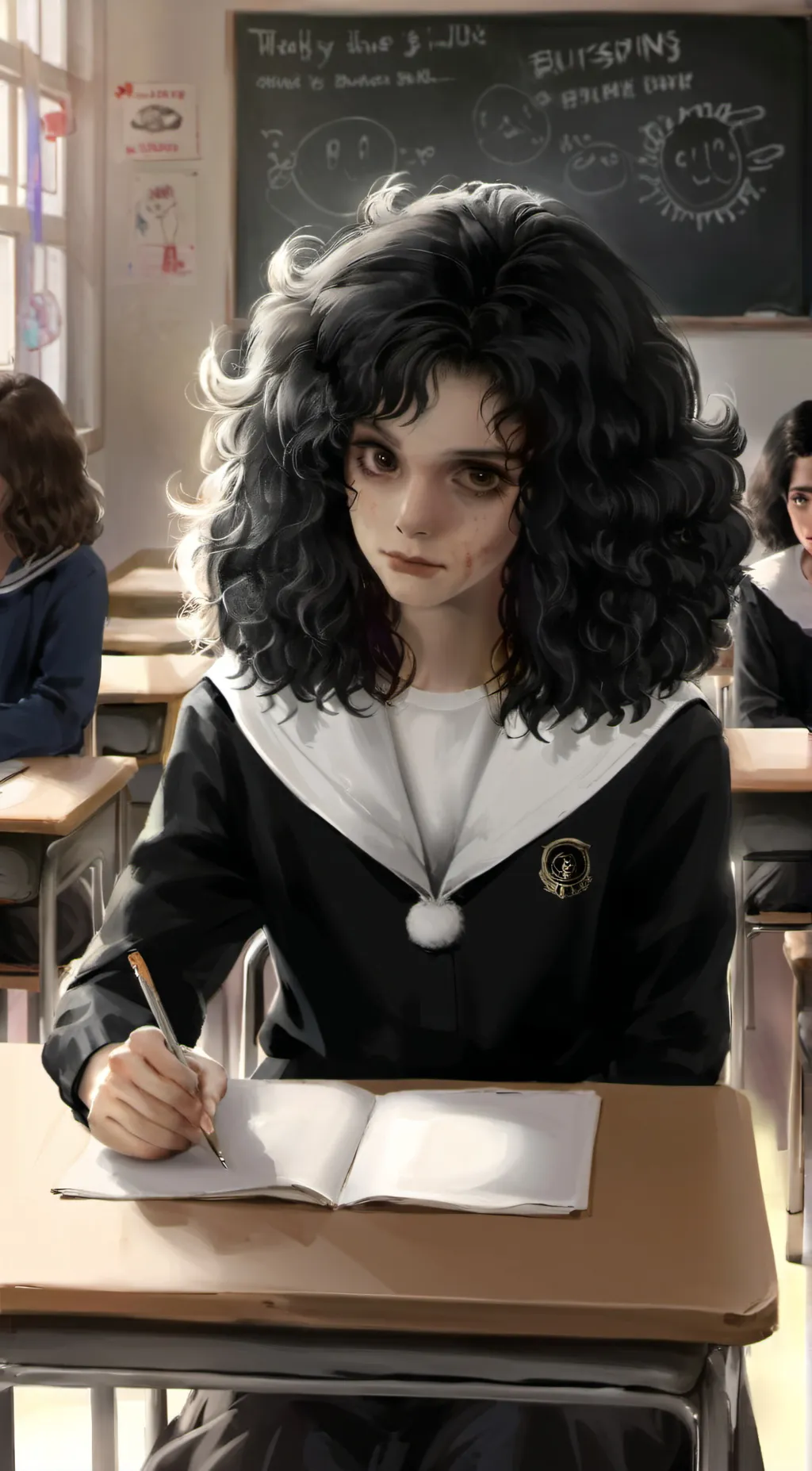 ai character: the Goldfinch  background