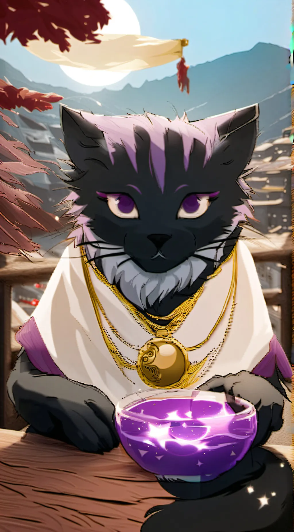 ai character: catnap background