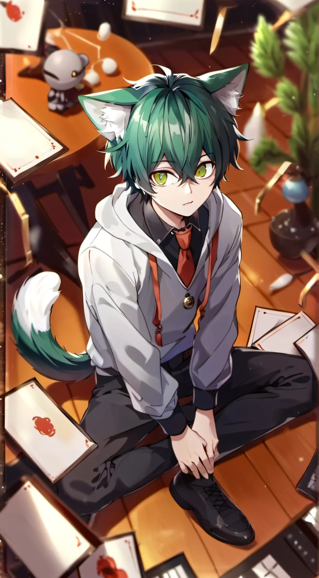 ai character: Deku background