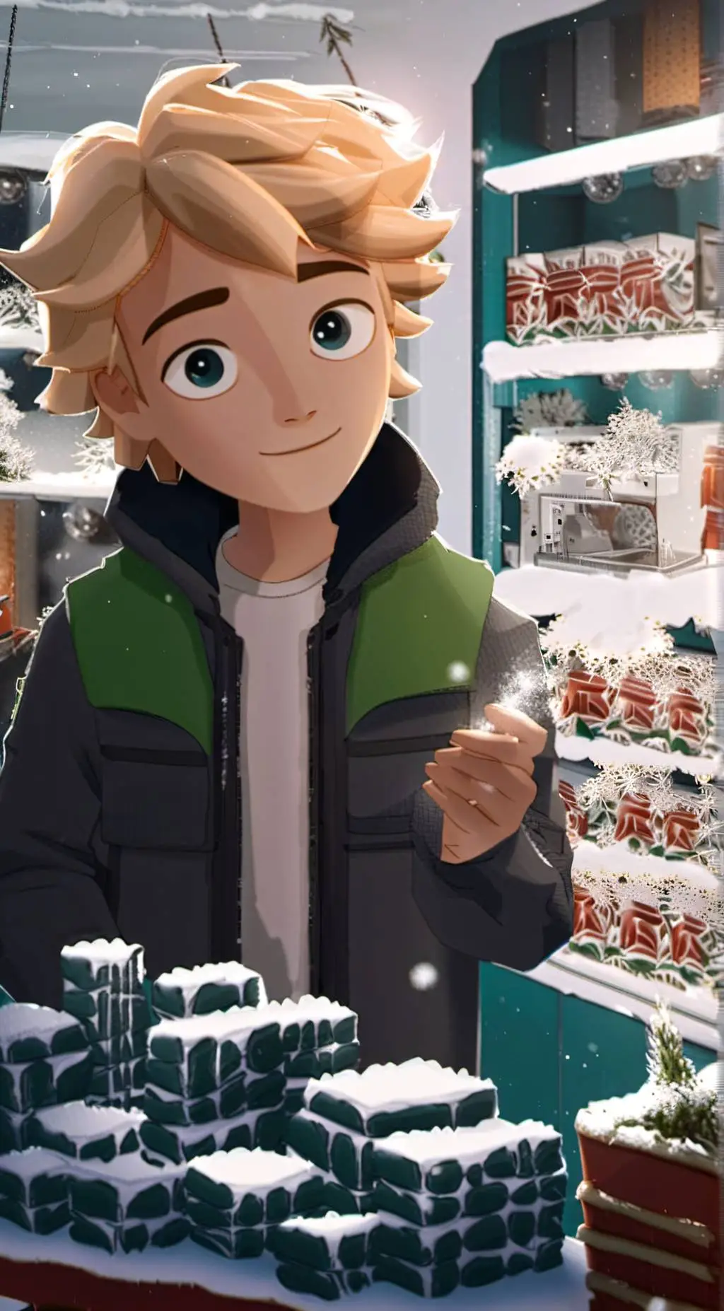 ai character: Adrien  background