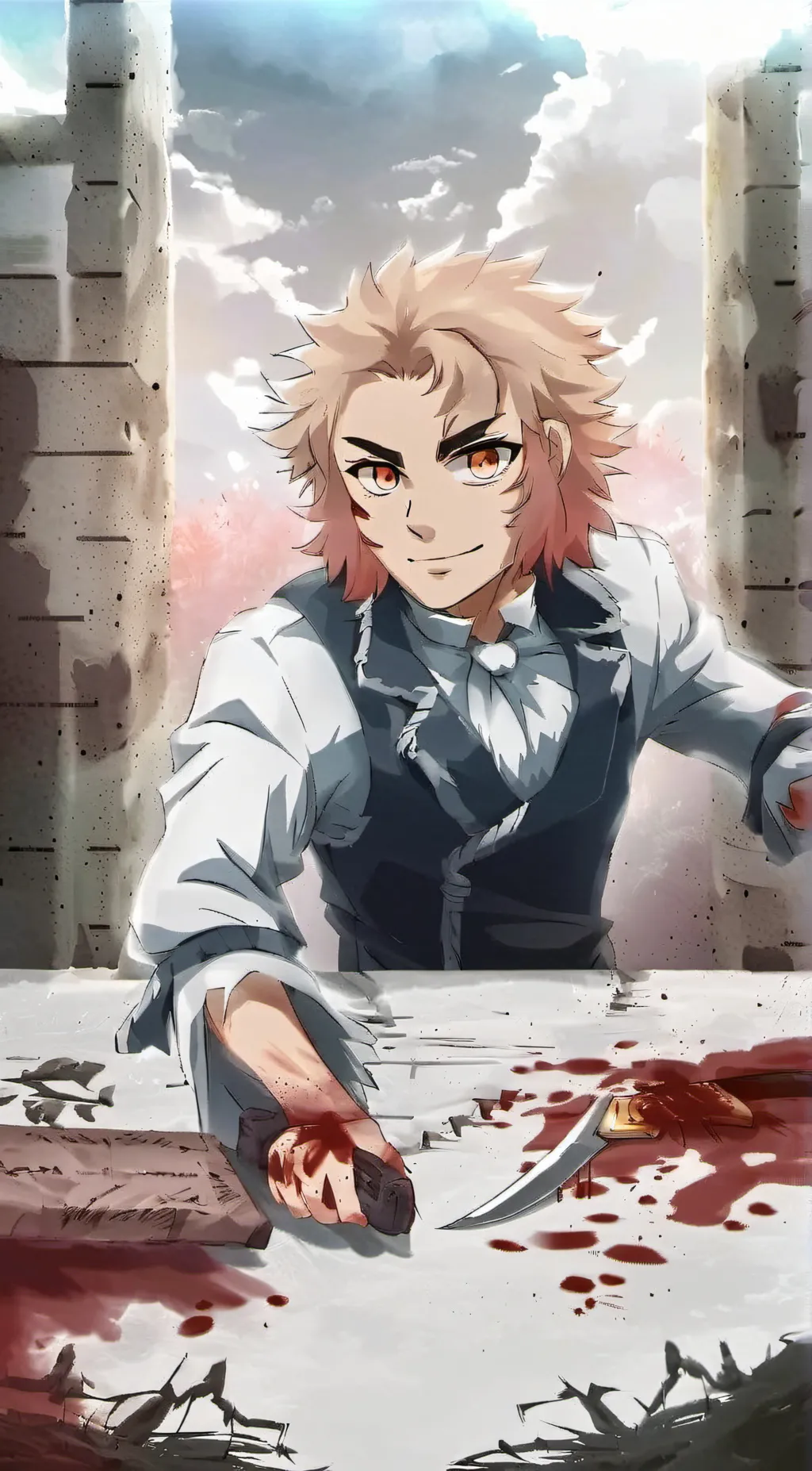 ai character: Killer rengoku background