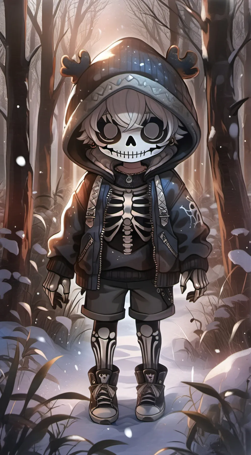 ai character: Sans background