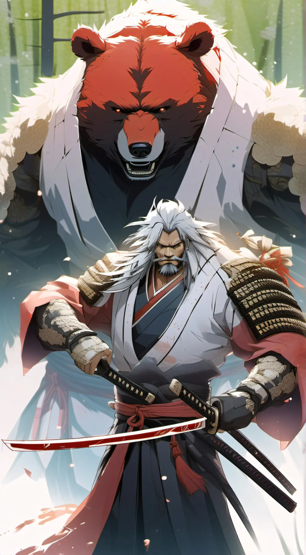 ai character: Crossed-Blades background